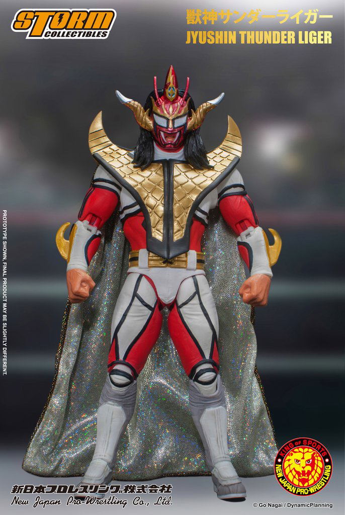 New Japan Pro-Wrestling 1/12 Scale Pre-Painted Action Figure: Jushin Thunder Liger image 1