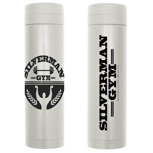 How Heavy Are The Dumbbells You Lift? - Silverman Gym Thermo Bottle Gray image 1