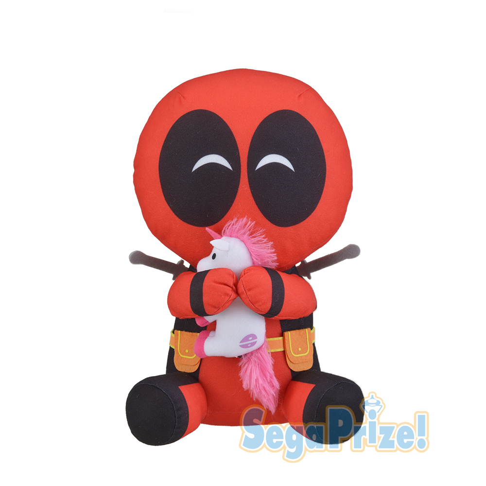 Deadpool with unicorn plush on sale