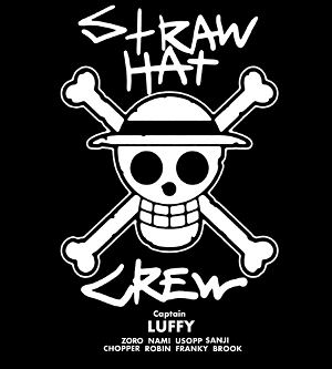 One Piece - Straw Hat Crew Jersey Dark Gray x Black (L Size)
