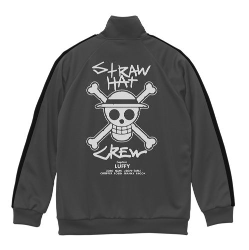 One Piece - Straw Hat Crew Jersey Dark Gray x Black (XL Size) image 1