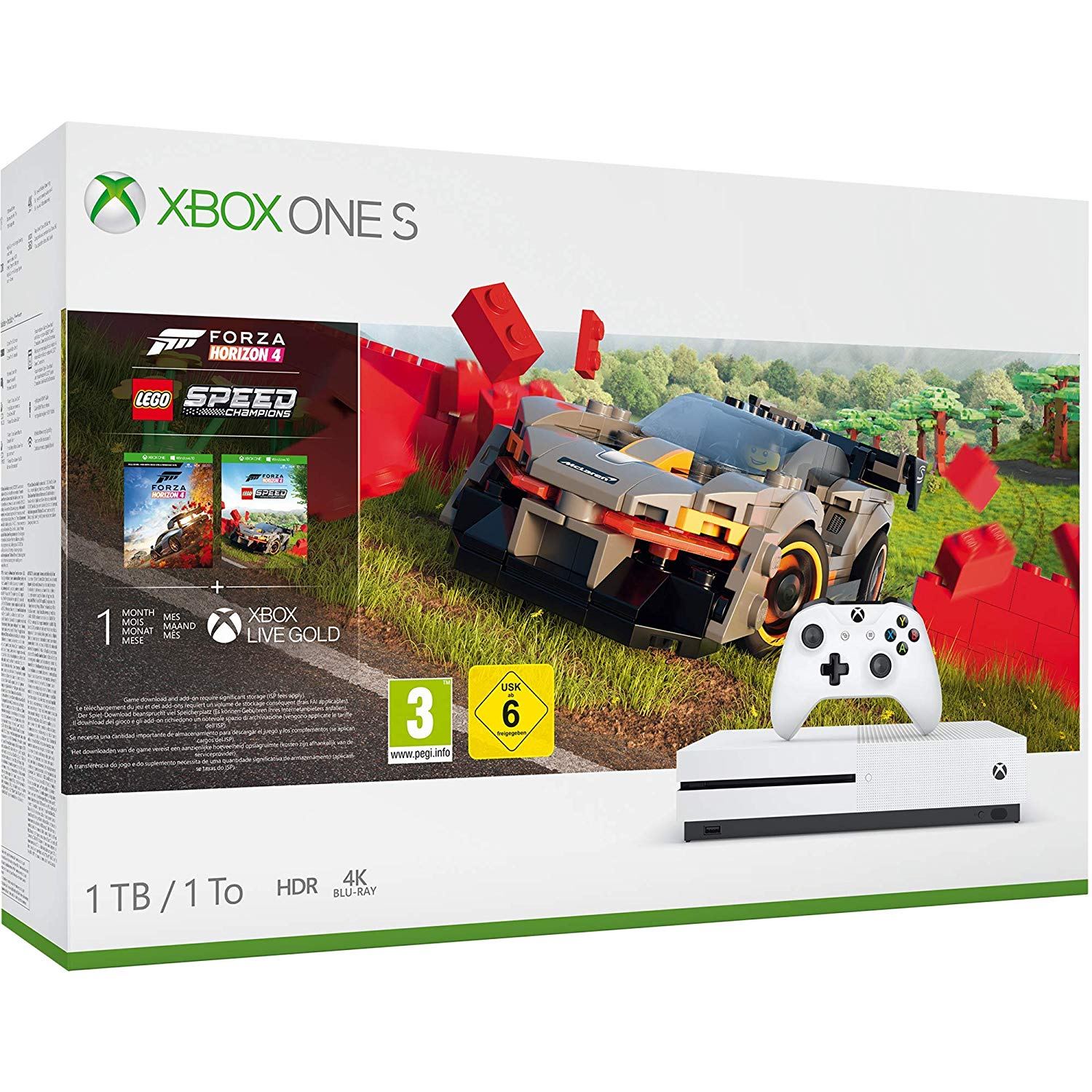 Xbox One S 1TB (Forza Horizon 4 LEGO Speed Champions Bundle)