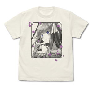 The Quintessential Quintuplets - Nino Nakano T-shirt Vanilla White (M Size)_