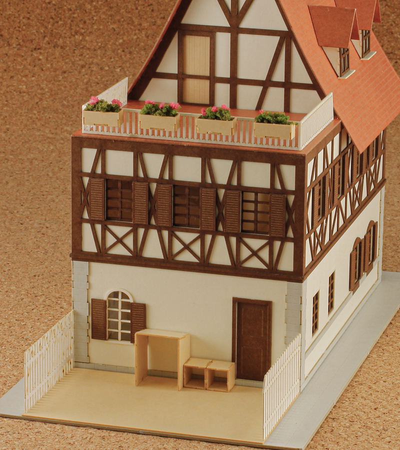 Ani-tecture 02 Is The Order A Rabbit?? 1/80 Paper Kit: Rabbit House image 4