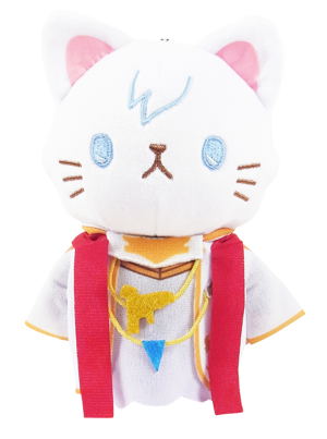 Granblue Fantasy with Cat Plush Keychain with Eye Mask: Lucilius_