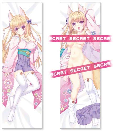 Naru Nanao Original Illustration X-rated Yomeiri Dakimakura Cover Platinum Ver.: Kitsune Musume image 1