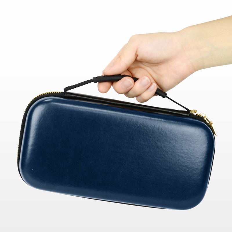 PU Leather Slim EVA Pouch for Nintendo Switch Lite (Navy) image 6
