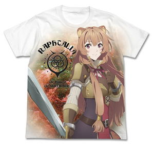 The Rising Of The Shield Hero - Raphtalia Full Graphic T-shirt White (L Size)_