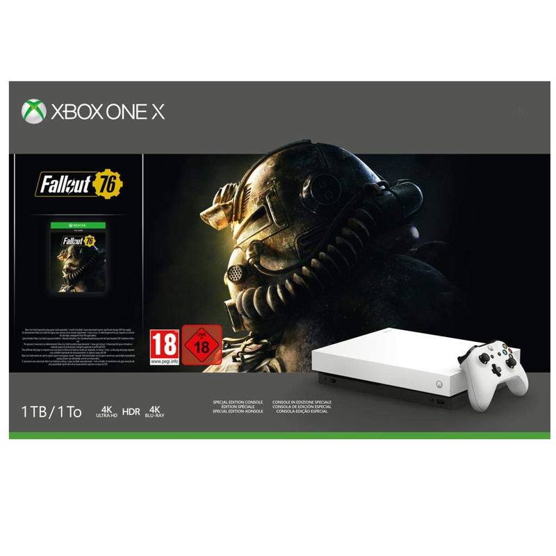 Xbox One X 1TB Robot White Special Edition (Fallout 76 Bundle) image 1