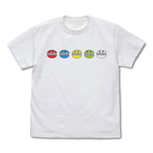 Pop'n Music - Pop-kun T-shirt White (S Size) image 1