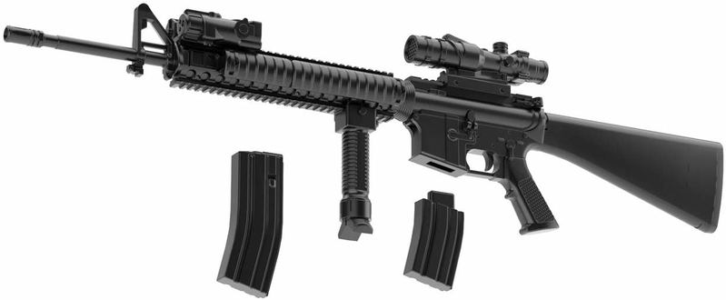 Little Armory LA056 1/12 Scale Model Kit: M16A4 Type image 7