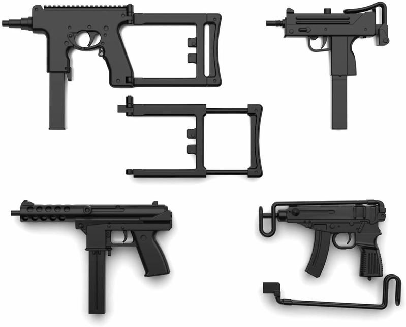 Little Armory LA058 1/12 Scale Model Kit: Compact SMG Set image 1