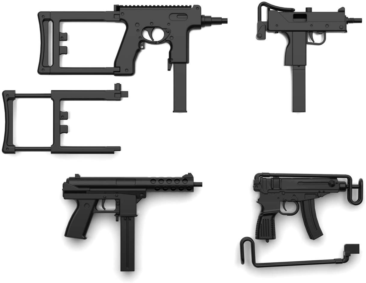 Little Armory LA058 1/12 Scale Model Kit: Compact SMG Set