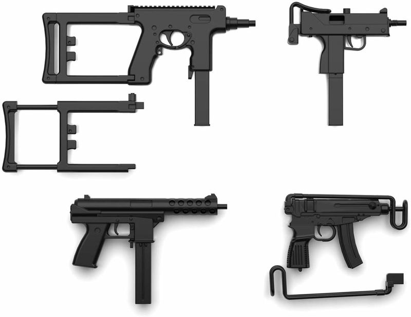 Little Armory LA058 1/12 Scale Model Kit: Compact SMG Set image 2