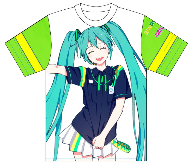 NewDays x Hatsune Miku Full Graphic T-shirt Illustration By Kamogawa image 1