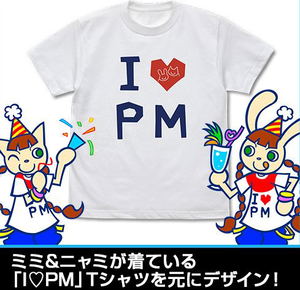 Pop'n Music - I love Pop'n Music T-shirt White (L Size)_