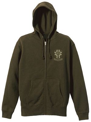 Mobile Suit Gundam - Principality Of Zeon Zippered Hoodie Moss (L Size)