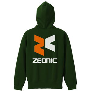 Mobile Suit Gundam - Zeonic Zippered Hoodie Ivy Green (M Size)_