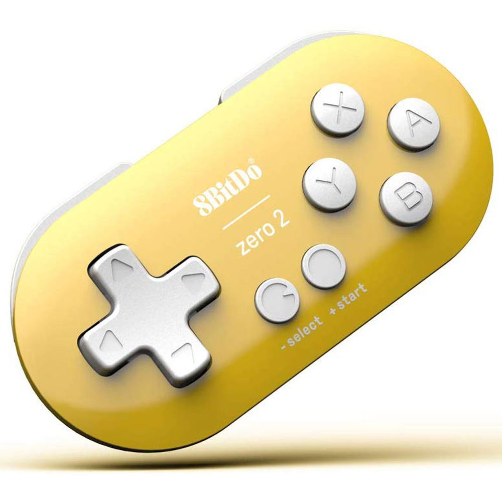 8BitDo Zero 2 for Nintendo Switch (Yellow) for PC, Mac, NSW, NSW2