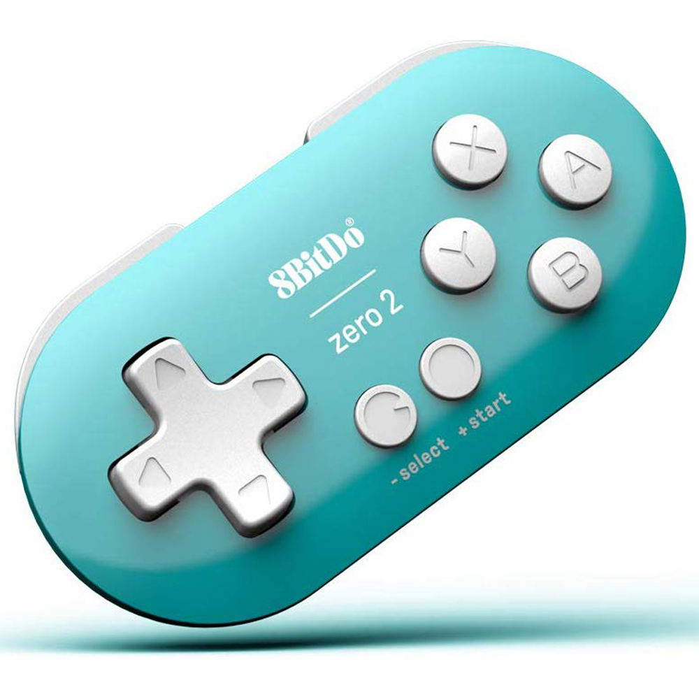 8BitDo Zero 2 for Nintendo Switch (Turquoise) for PC, Mac, NSW, NSW2