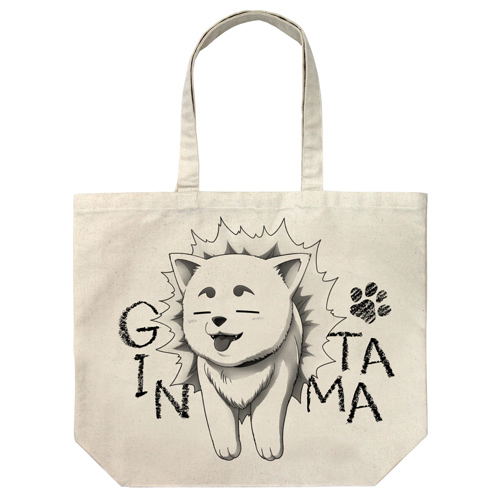 Gintama - Sadaharu Large Tote Bag Natural image 1