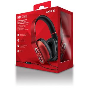 iSound HM-330 Comfortable Wired Headphones (Red)