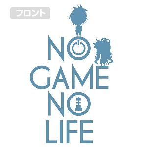 No Game No Life - Never Loses Zippered Hoodie Mix Gray (L Size)