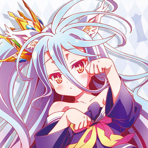 No Game No Life - Shiro Cat Ear Ver. New Illustration 120cm Big Towel image 2