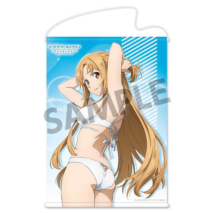 Sword Art Online Alicization War of Underworld B2 Wall Scroll: Asuna Yuuki Swimsuit ver. image 1
