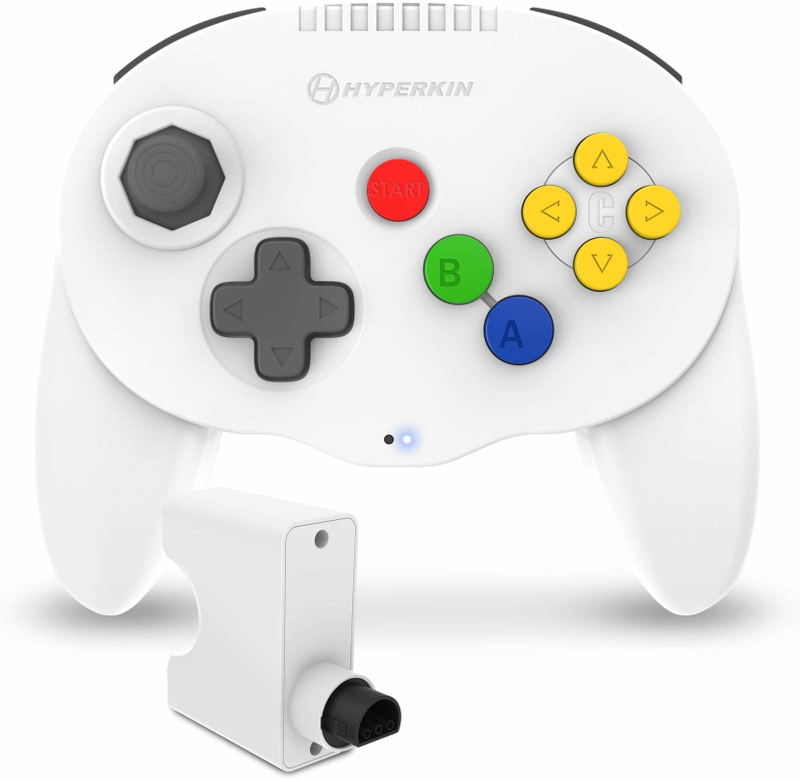 Hyperkin Admiral Premium Wireless BT Controller for N64 (White) image 1