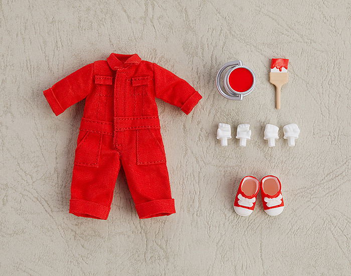 Nendoroid Doll: Outfit Set (Colorful Coverall - Red) image 3