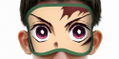Demon Slayer: Kimetsu No Yaiba - Tanjirou Kamado Eye Mask thumbnail 2