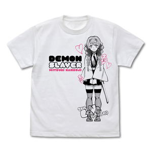 Demon Slayer: Kimetsu No Yaiba - Love Pillar Mitsuri Kanroji T-shirt White (M Size)_