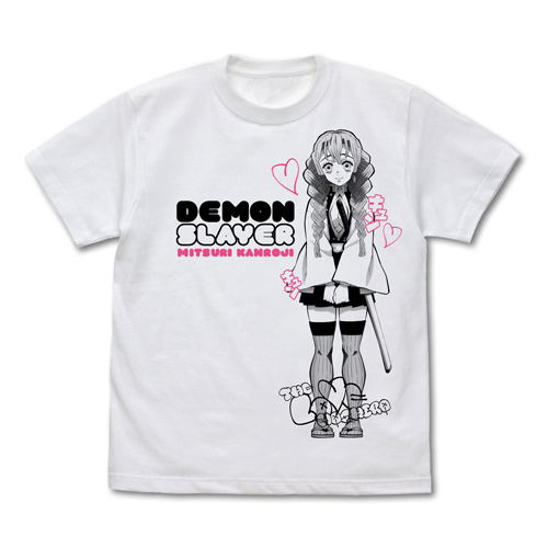 Demon Slayer: Kimetsu No Yaiba - Love Pillar Mitsuri Kanroji T-shirt White (L Size) image 1