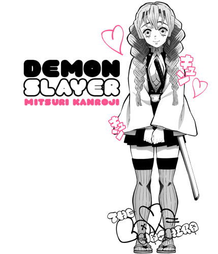 Demon Slayer: Kimetsu No Yaiba - Love Pillar Mitsuri Kanroji T-shirt White (XL Size) image 3
