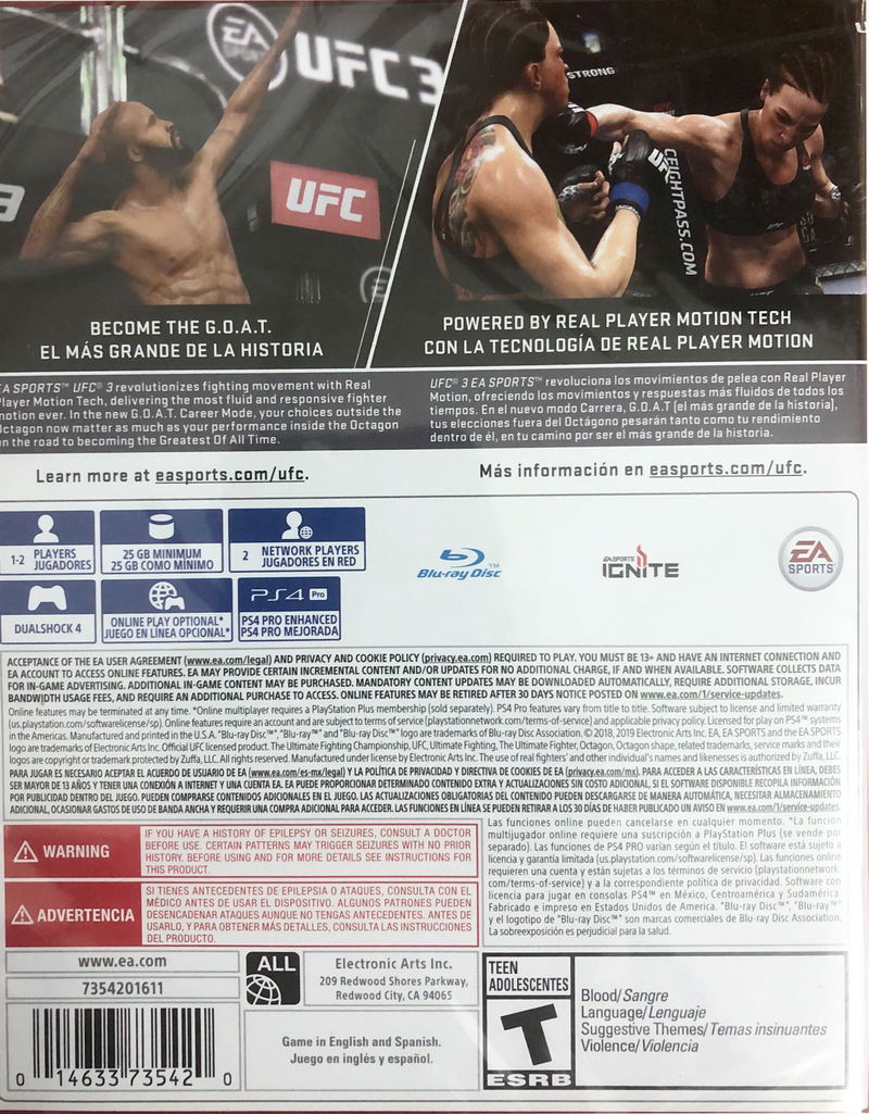 EA Sports UFC 3 (PlayStation Hits) image 2