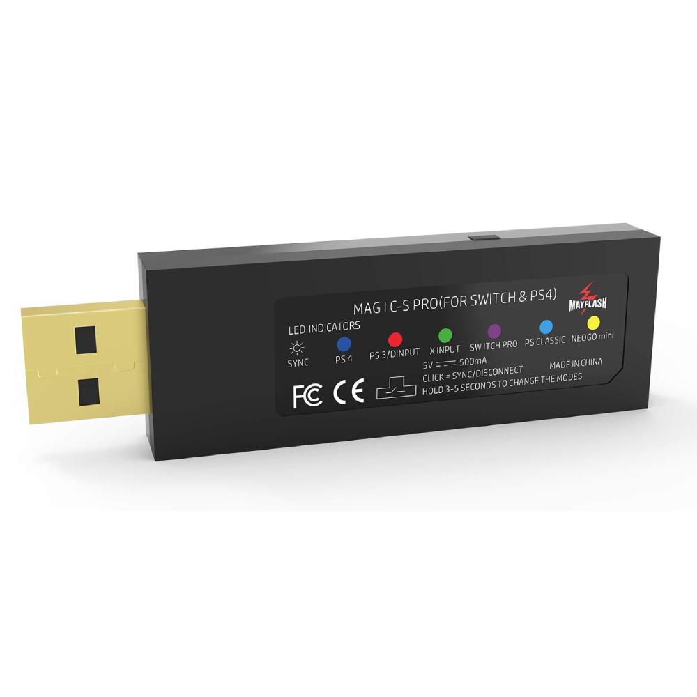 MAGIC-S PRO Wireless Controller Adapter for Switch, PS4, PS3, PC ...