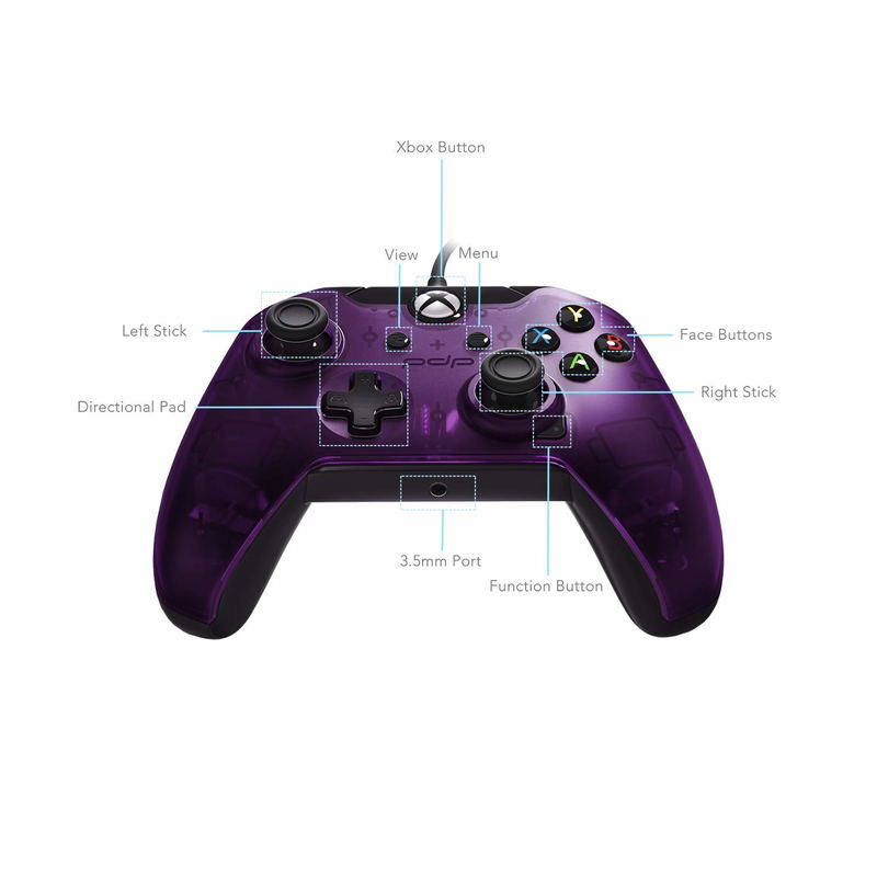 PDP Wired Controller for Xbox One (Purple) image 3