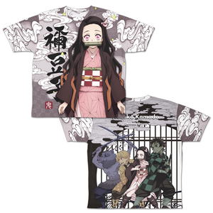 Demon Slayer: Kimetsu No Yaiba - Nezuko Kamado Double-sided Full Graphic T-shirt (S Size)_