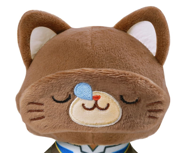 Code Geass Lelouch of the Re;surrection with Cat Plush Key Chain with Eye Mask Suzaku image 2