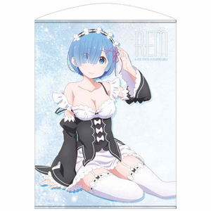 Re:ZERO -Starting Life in Another World- Dokidoki 100cm Wall Scroll: Rem (Re-run)_