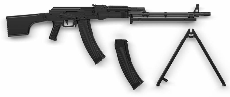 Little Armory LA059 1/12 Scale Model Kit: RPK74M Type image 4