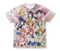 Love Live! - Mu's Full Graphic T-shirt White (XL Size) thumbnail 1