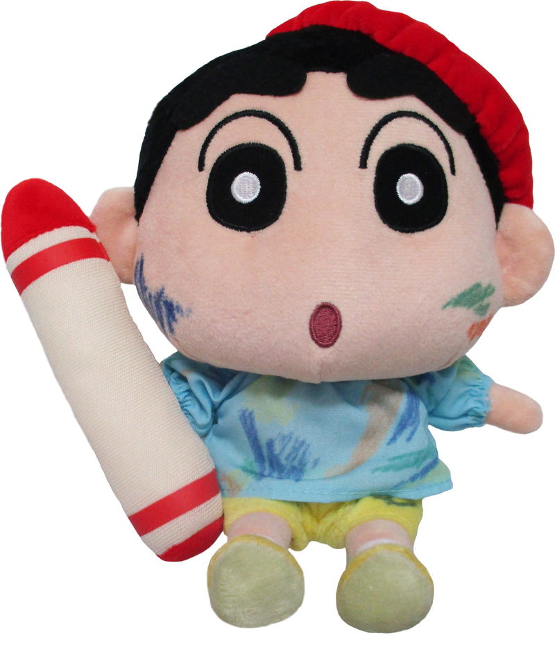 Crayon Shin-chan Crash! Rakuga Kingdom and Almost Four Heroes Plush: Henshin Shin-chan Rakugaki Ver. (S) image 1