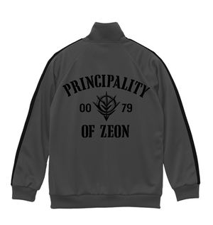 Mobile Suit Gundam - Principality Of Zeon Jersey Dark Gray x Black (S Size)_