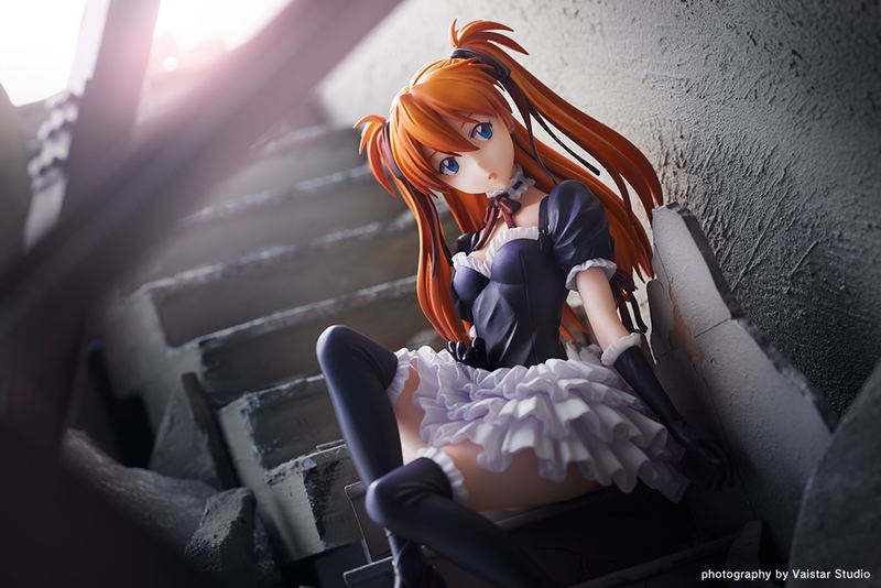 Evangelion 1/7 Scale Pre-Painted Figure: Asuka Soryu Langley -Gothic Lolita Ver.- :Re (Re-run) image 3