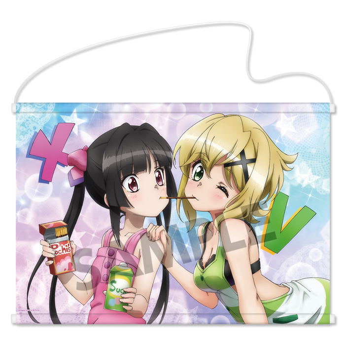 Senki Zesshou Symphogear XV B2 Wall Scroll: Shirabe Tsukuyomi & Kirika Akatsuki image 1