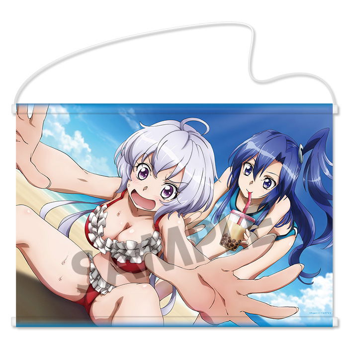 Senki Zesshou Symphogear XV B2 Wall Scroll: Tsubasa Kazanari & Chris Yukine image 1