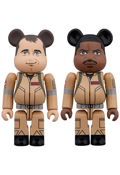 Be@rbrick Ghostbusters 100% 2-Pieces Set: Peter Venkman / Winston Zeddemore image 1