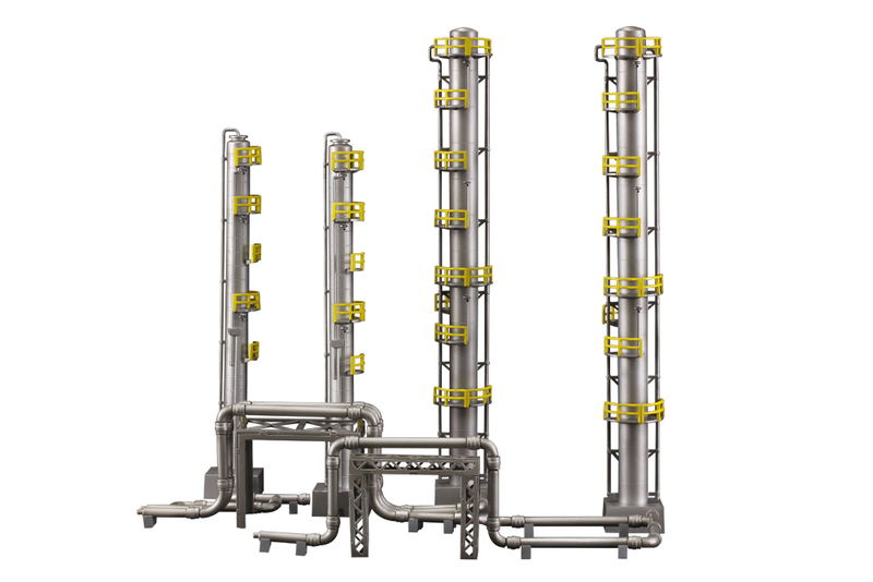 Industrial Area B Plastic Model: Distillation Tower image 1